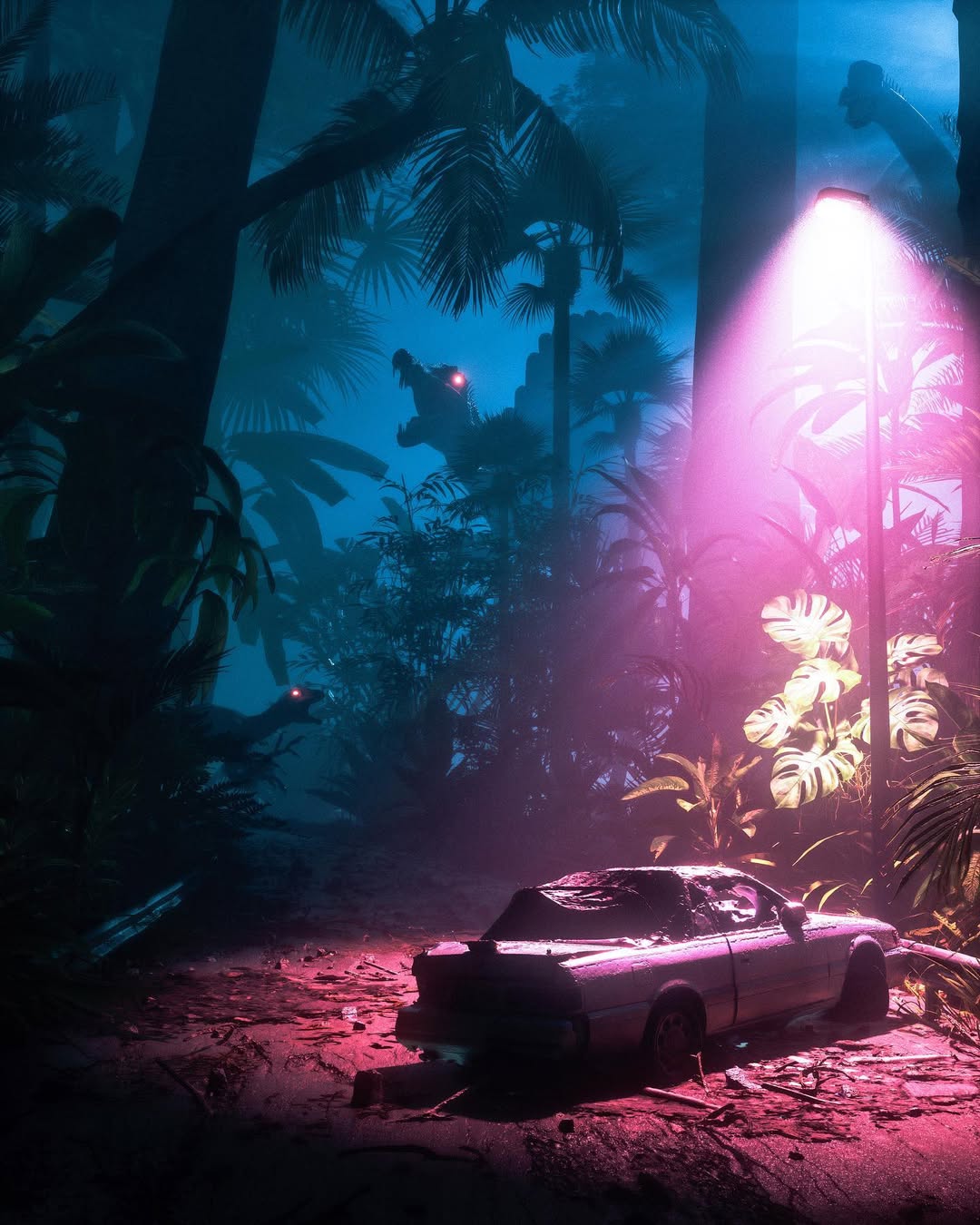 Pink Temple Statue Ruins